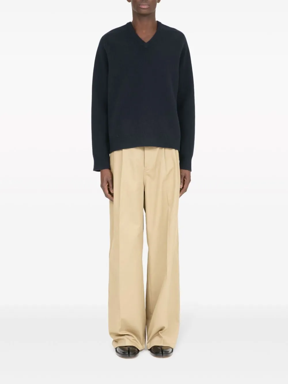 V-Neck Sleeved Sweater