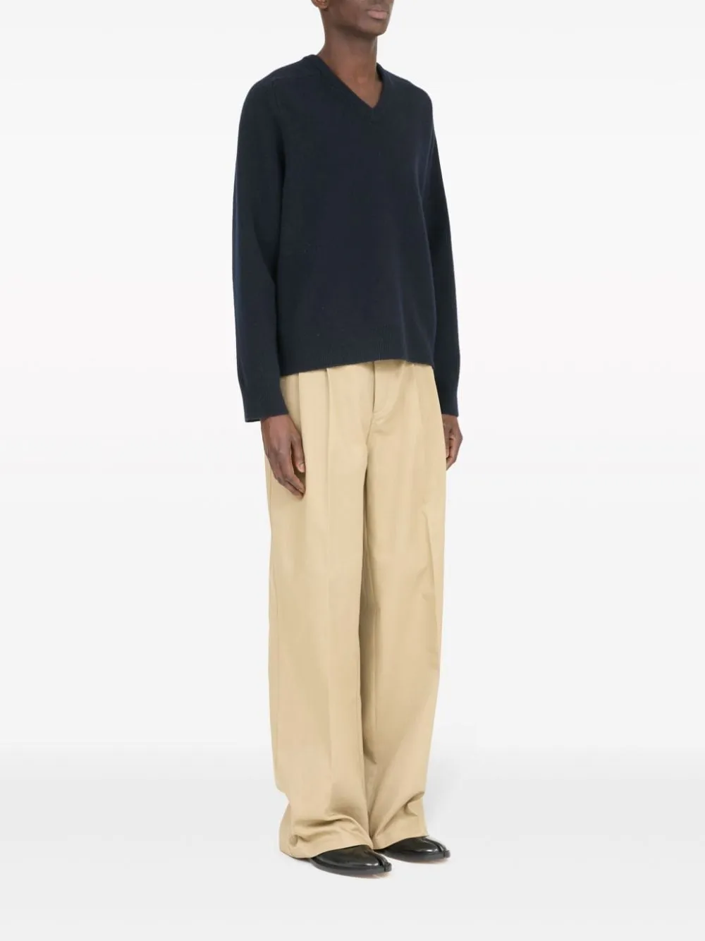 V-Neck Sleeved Sweater