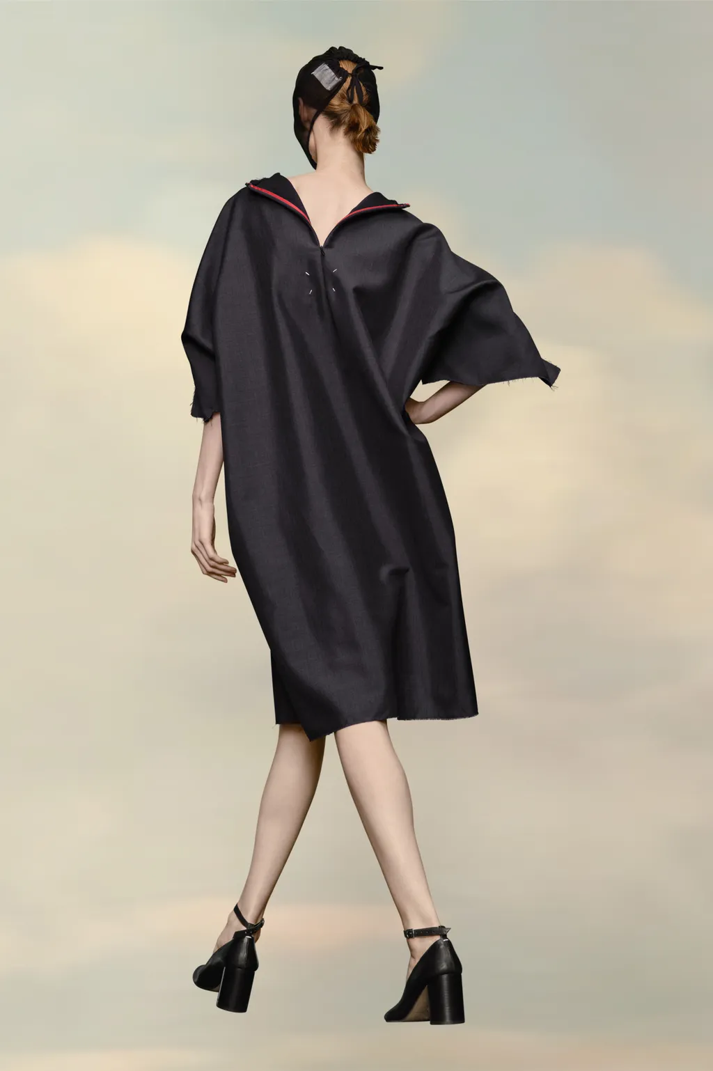 Crewneck Frayed Edge Dress