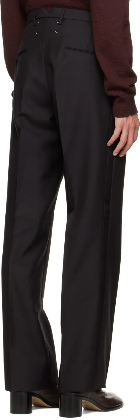 High-Waist Pleated Trousers