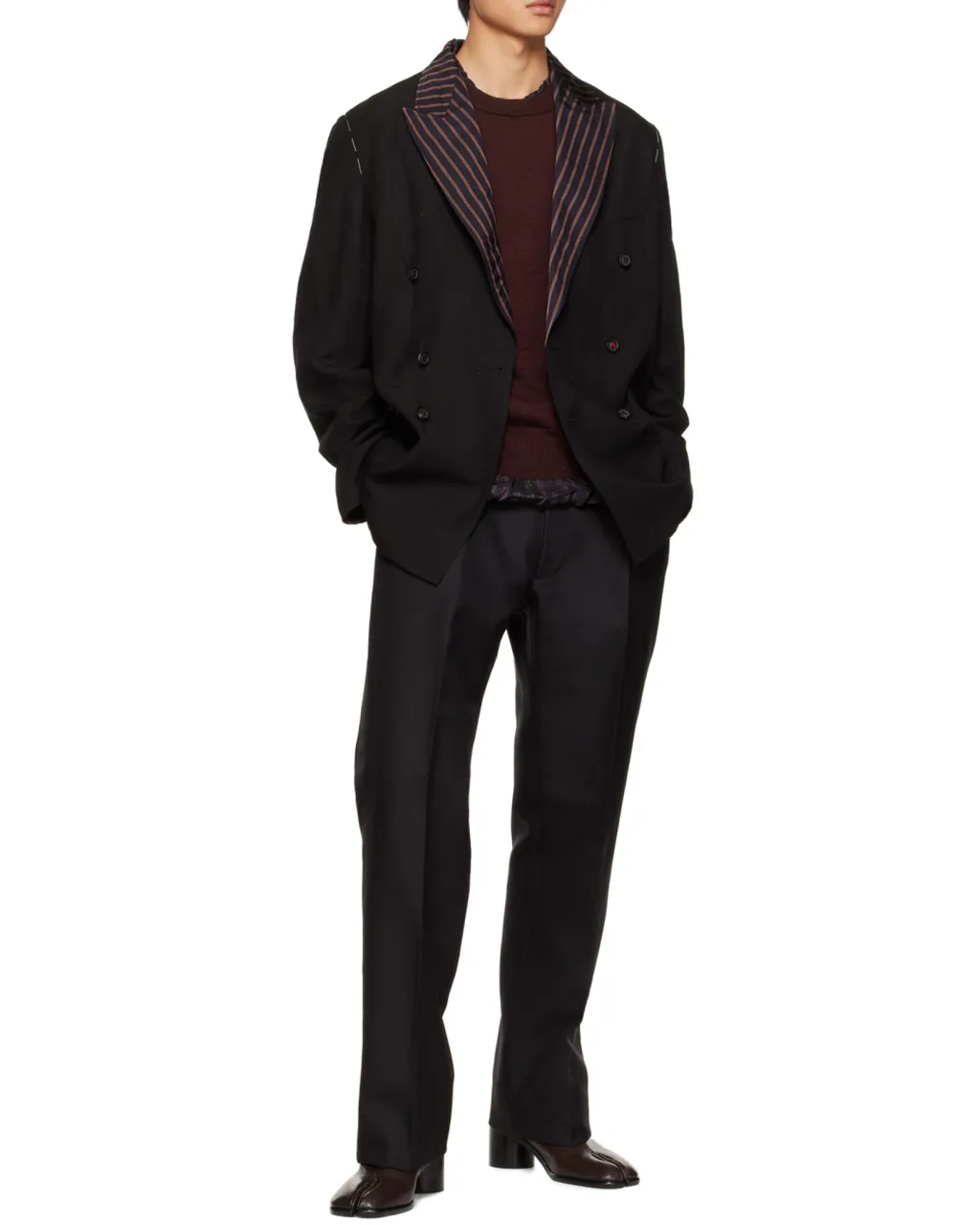 High-Waist Pleated Trousers