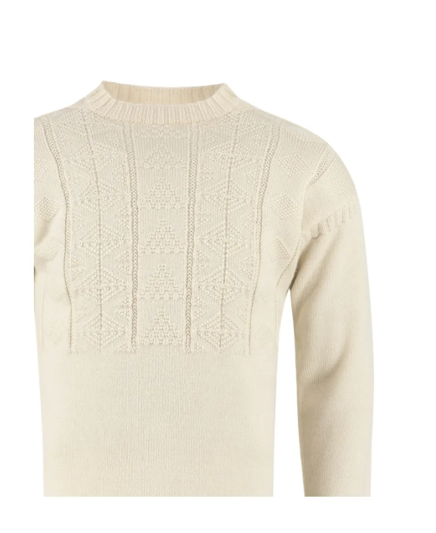 Distressed Crewneck Sweater
