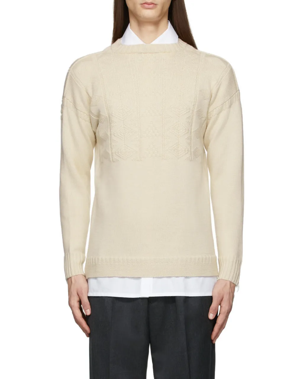 Distressed Crewneck Sweater