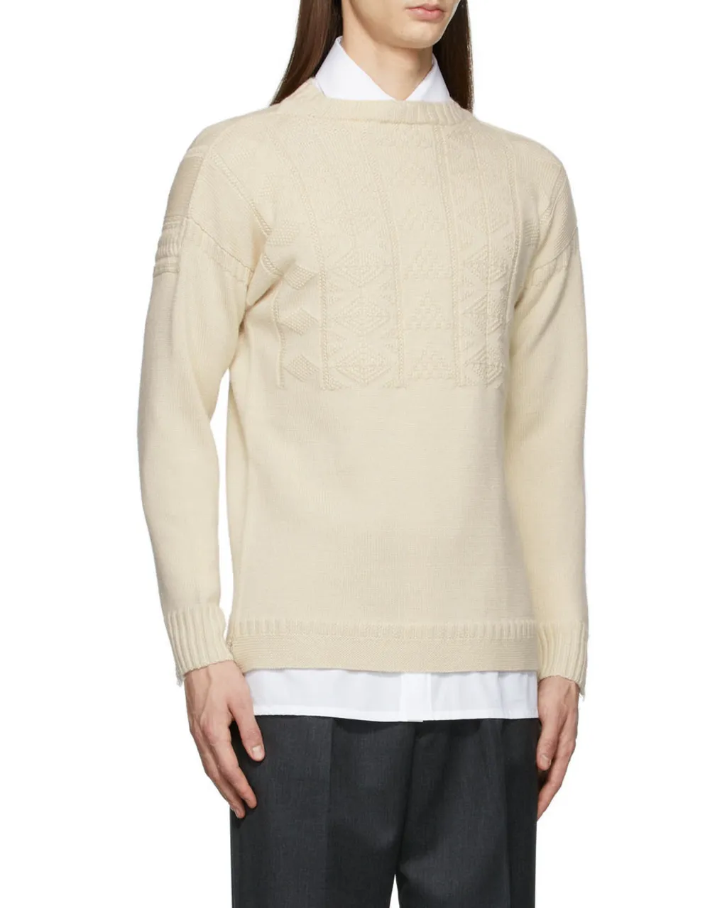 Distressed Crewneck Sweater