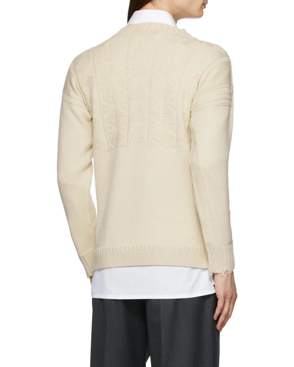 Distressed Crewneck Sweater