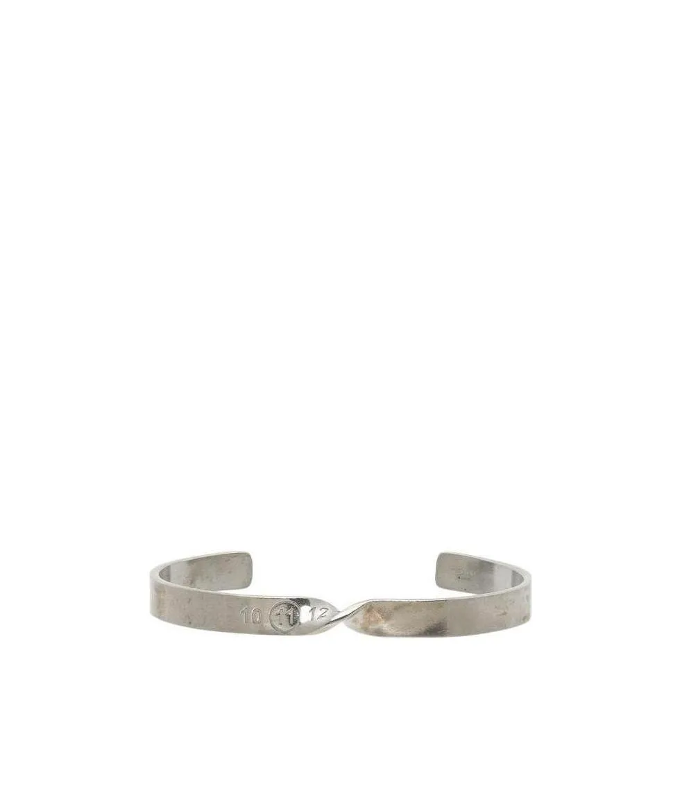Logo Engraved Twisted Bracelet