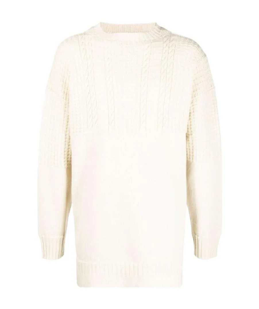 Cable-Knit Crewneck Sweater