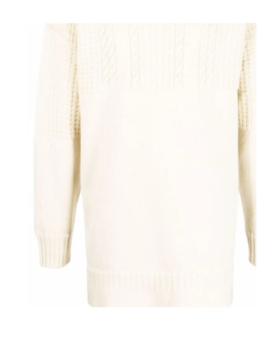 Cable-Knit Crewneck Sweater