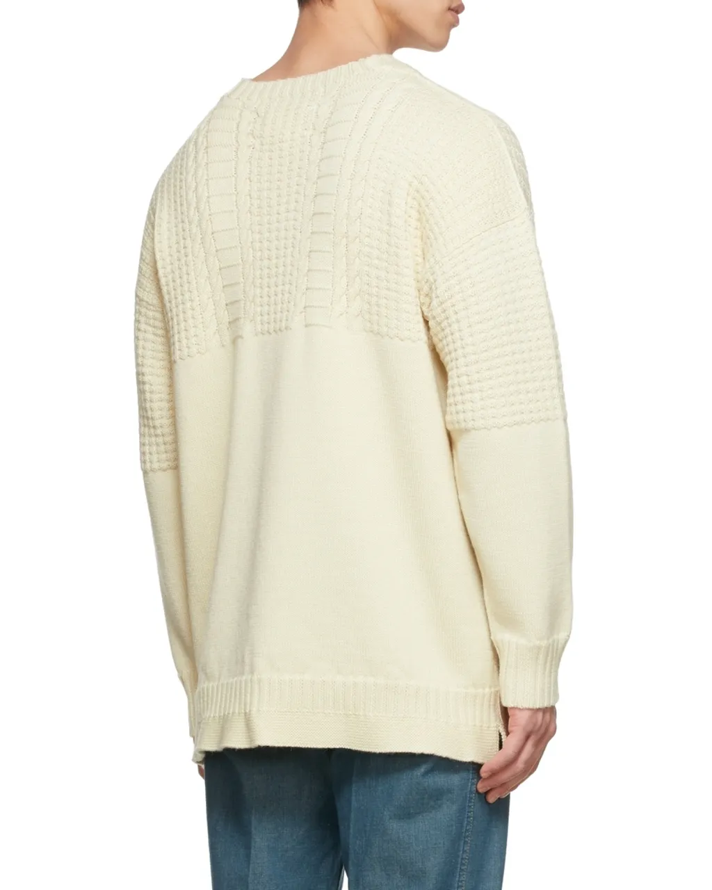 Cable-Knit Crewneck Sweater