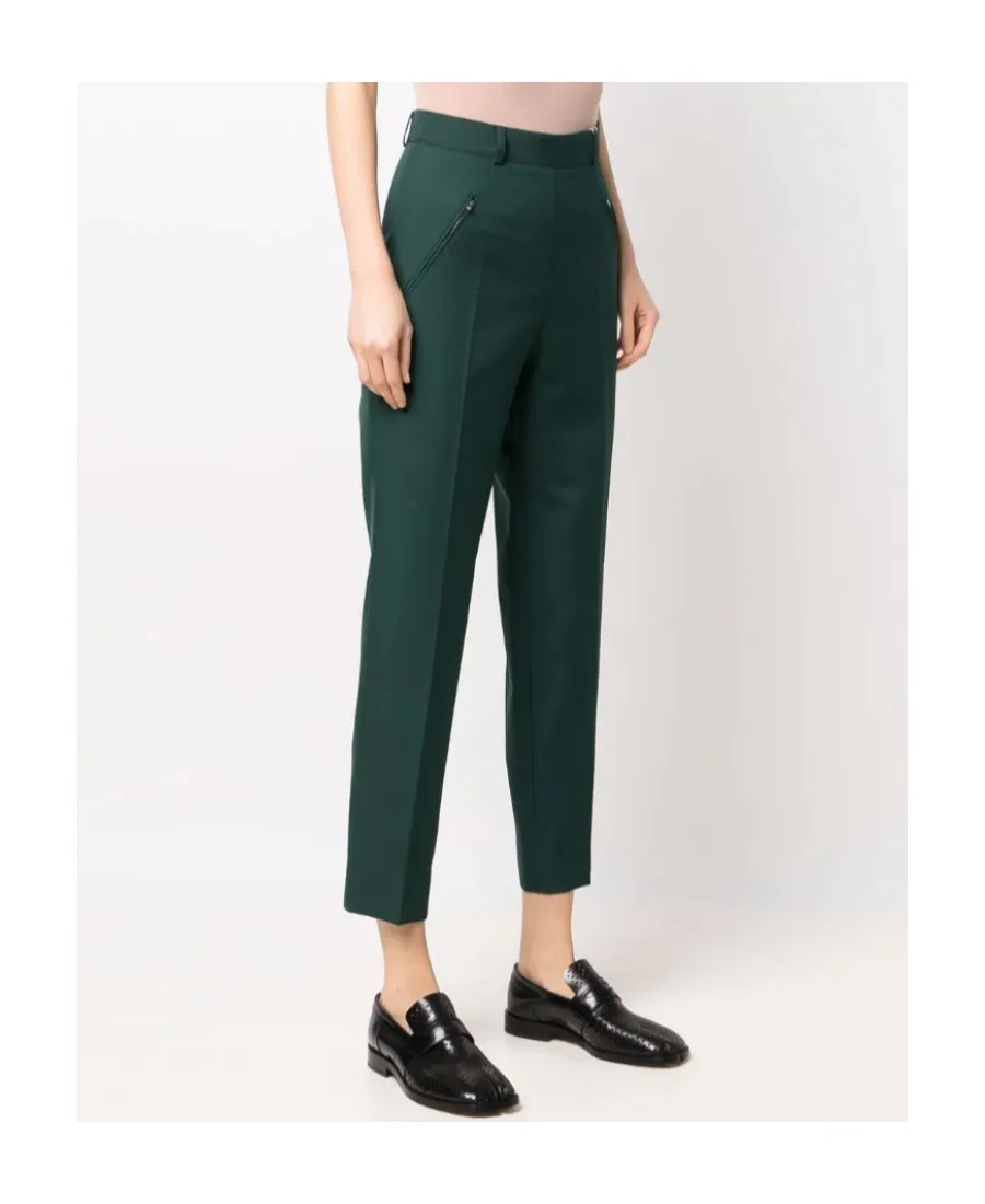 High-Rise Tailored Trousers