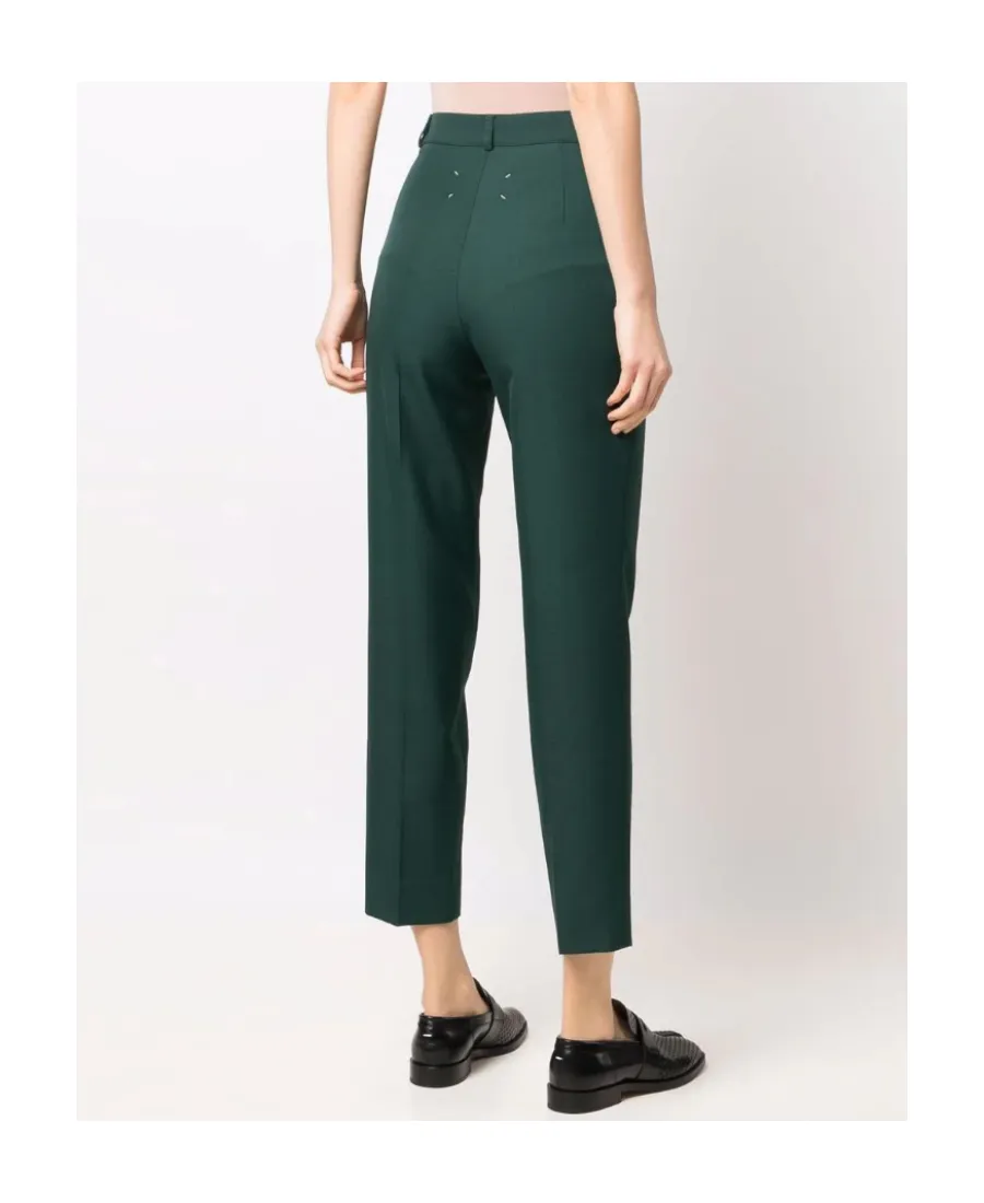 High-Rise Tailored Trousers