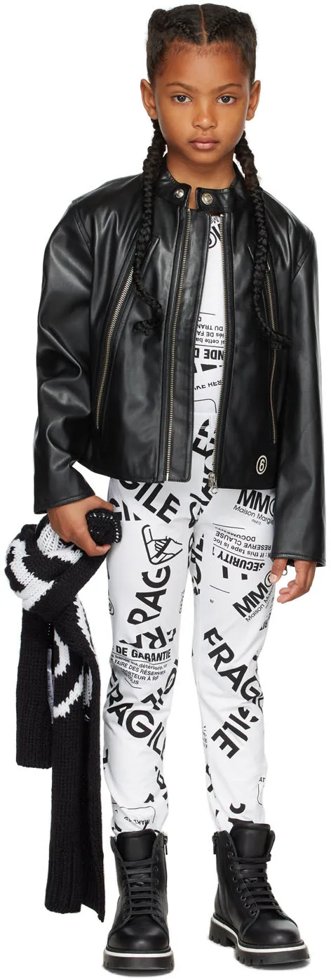 Teen Fragile-Print Stretch-Cotton Leggings