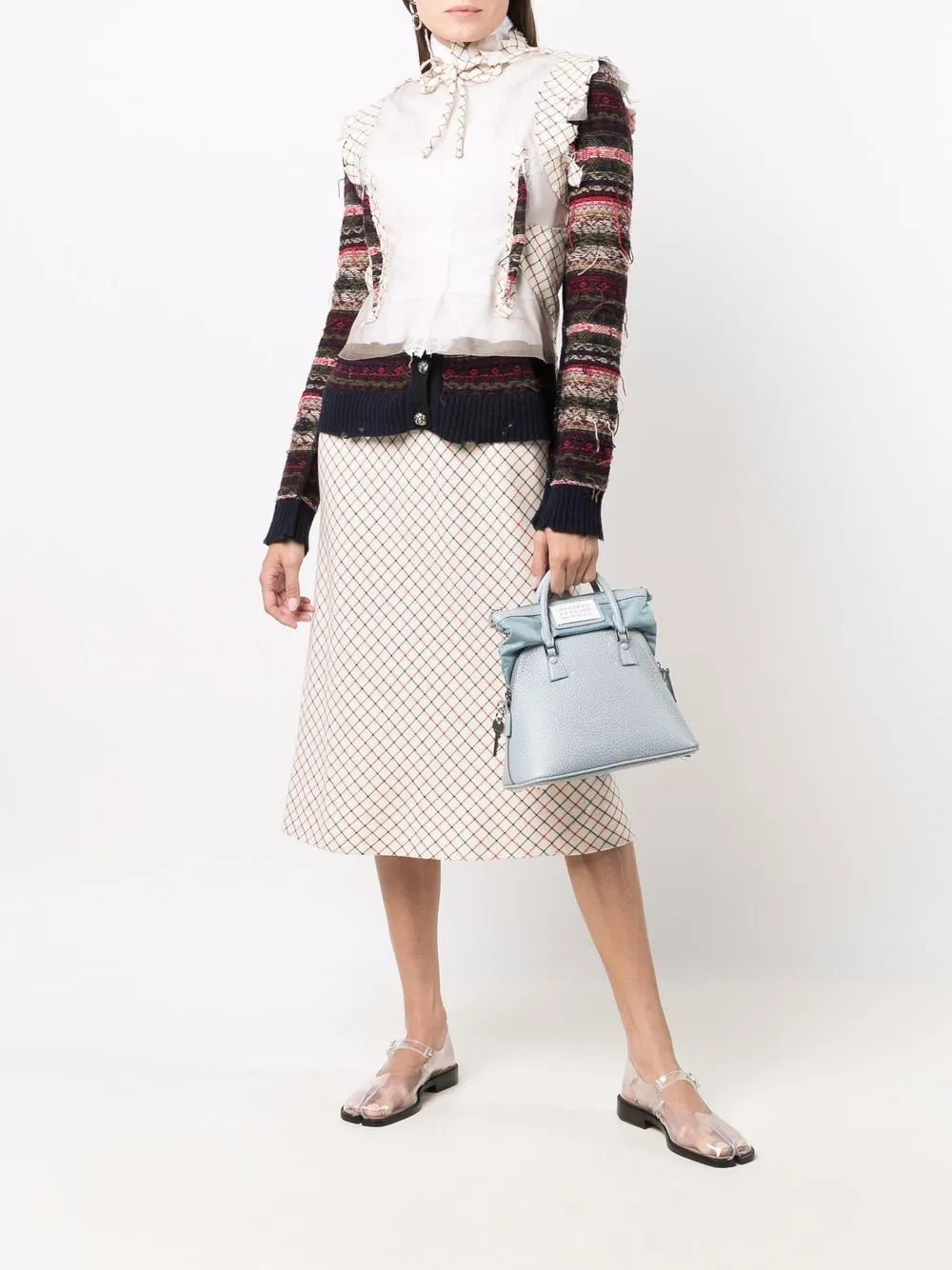 Spliced Cardigan Dress