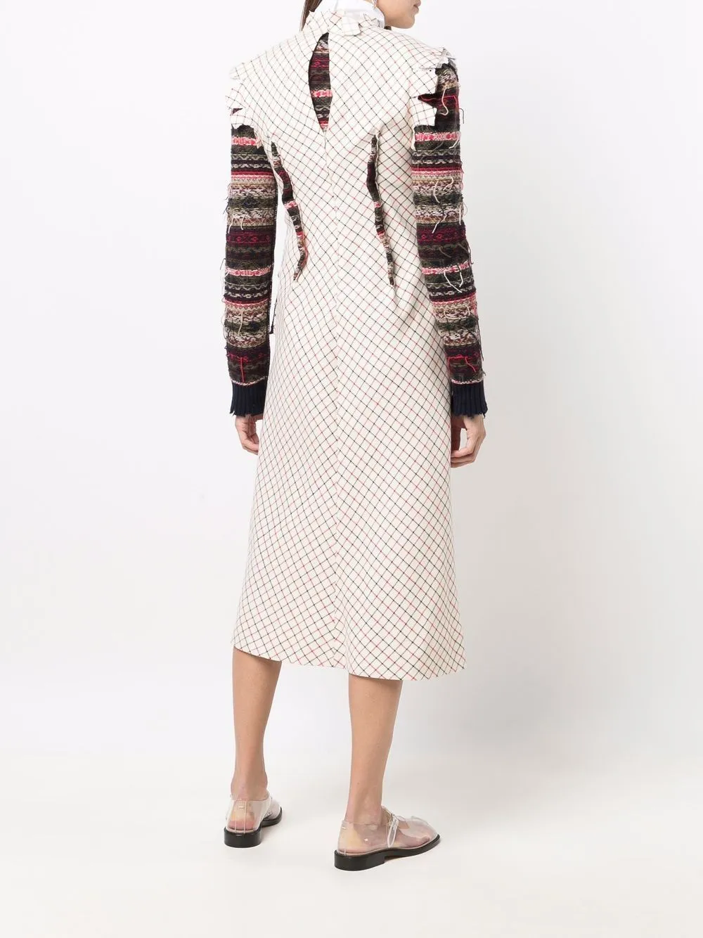 Spliced Cardigan Dress