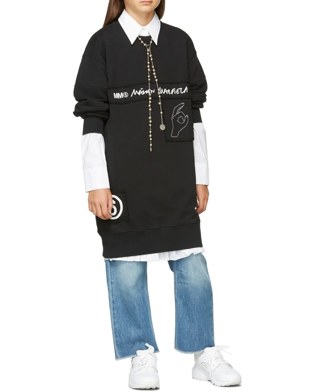 Logo Printed Sweatshirt Dress