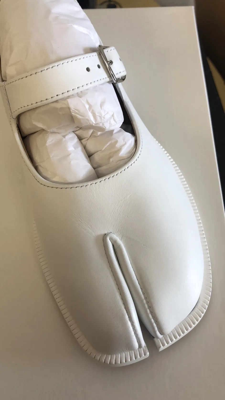 Tabi Leather Mary Jane Shoes
