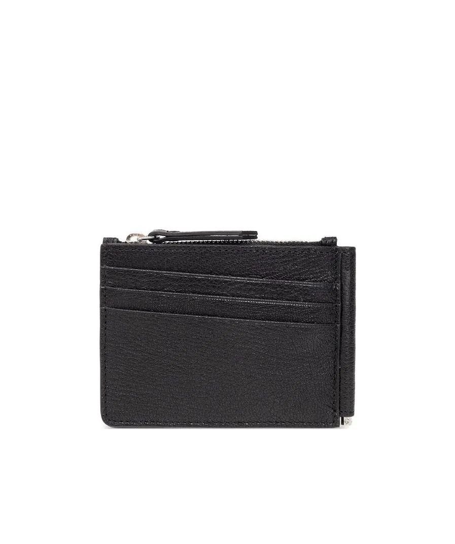 Four-Stitch Detailed Zipped Wallet