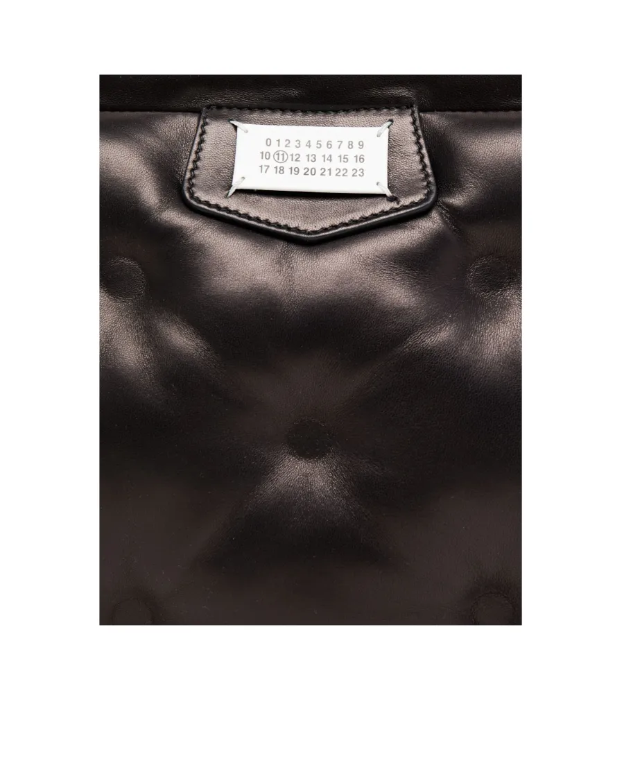 Quilted Logo Patch Messenger Bag