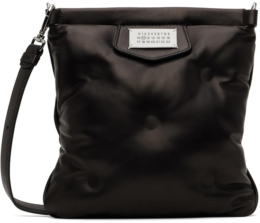 Quilted Logo Patch Messenger Bag