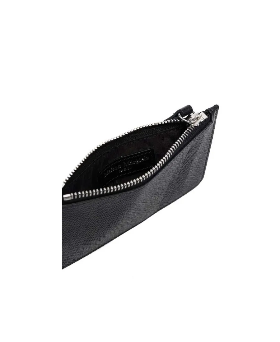 Four-Stitch Detailed Card Holder
