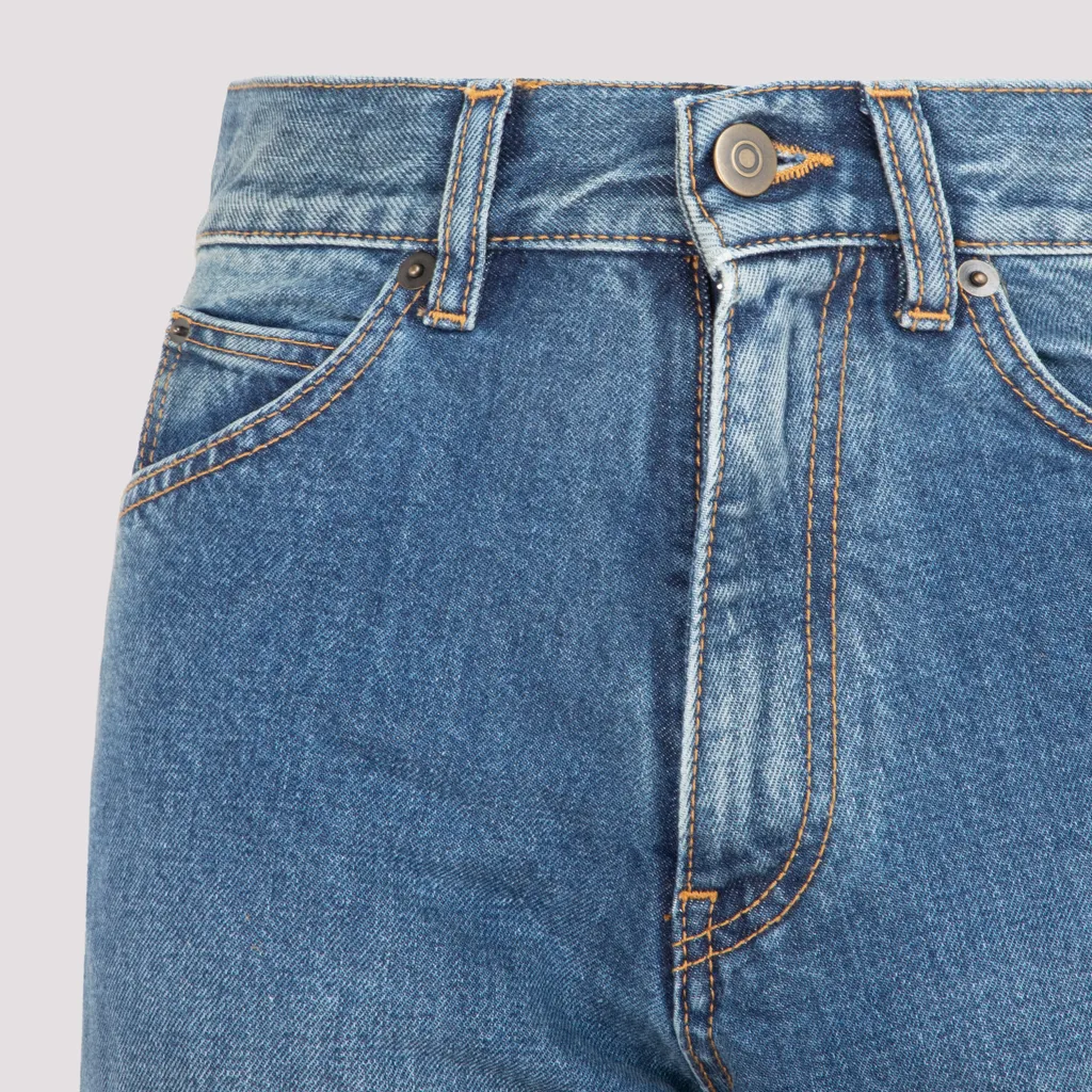 High-Waisted Straight-Legged Jeans