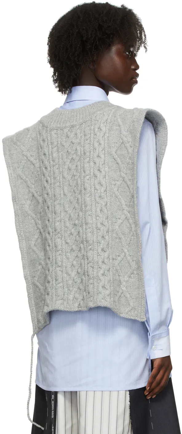 Cable-Knitted Vest