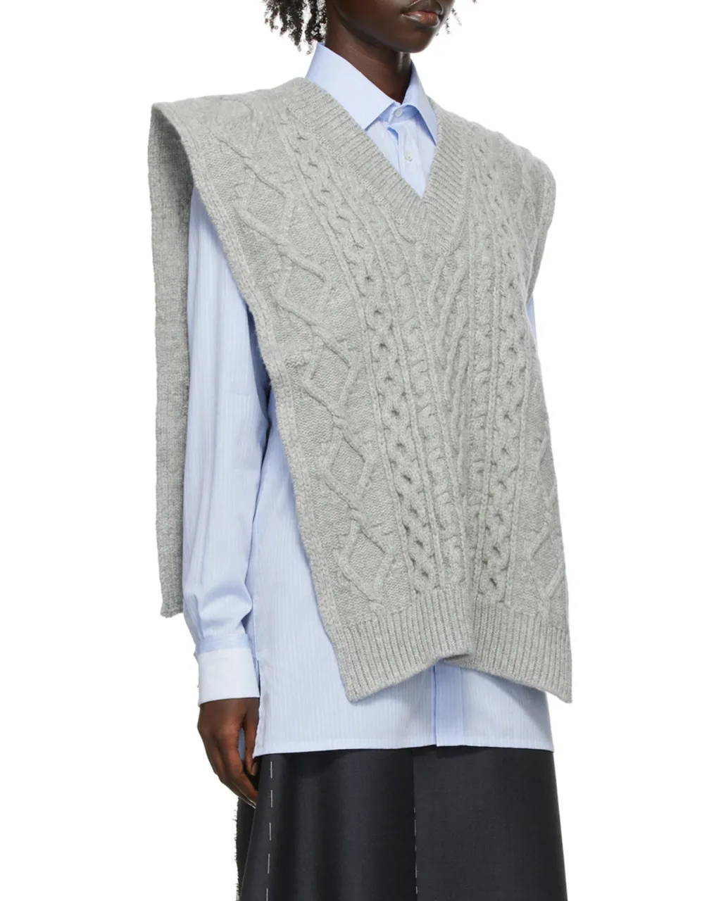 Cable-Knitted Vest