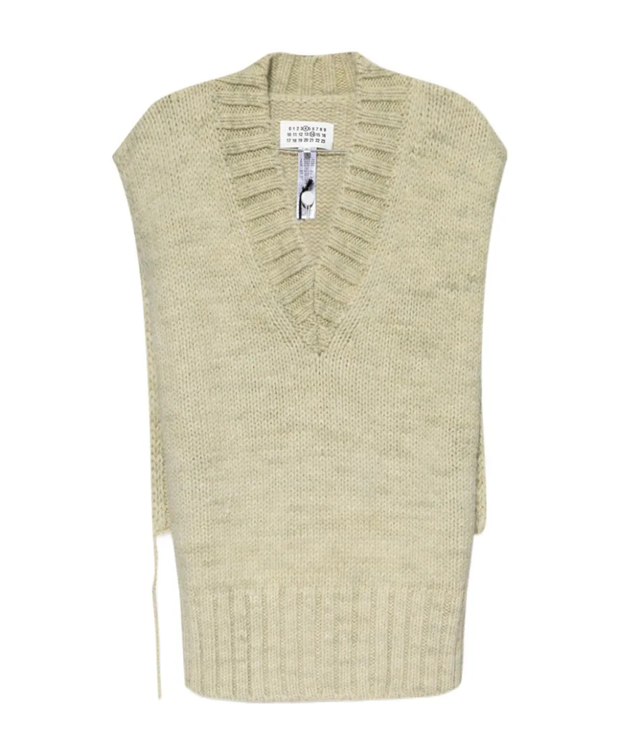 V-Neck Knitted Tank Top