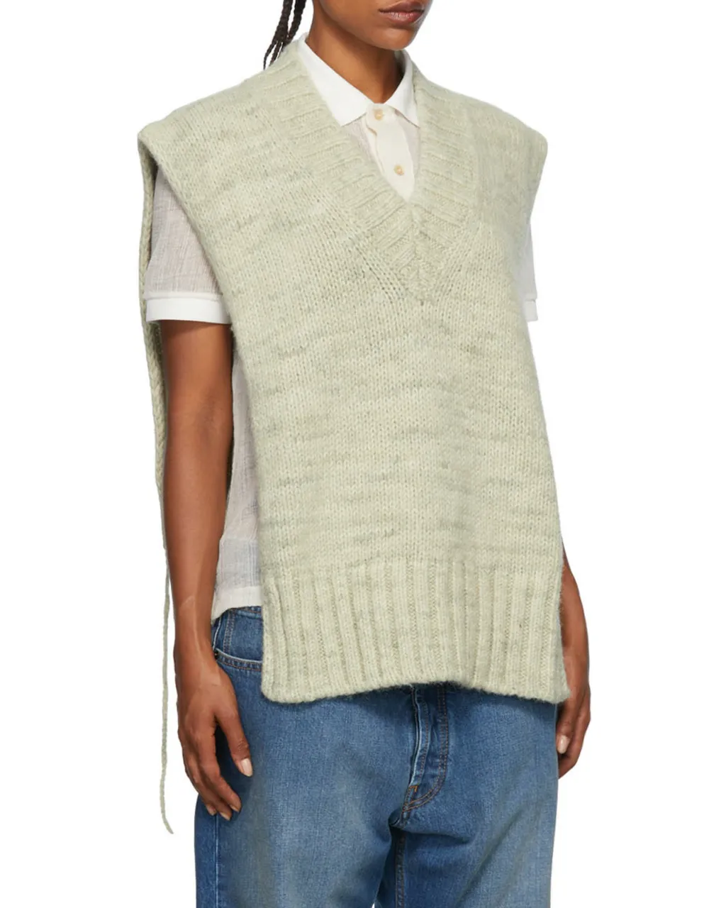 V-Neck Knitted Tank Top