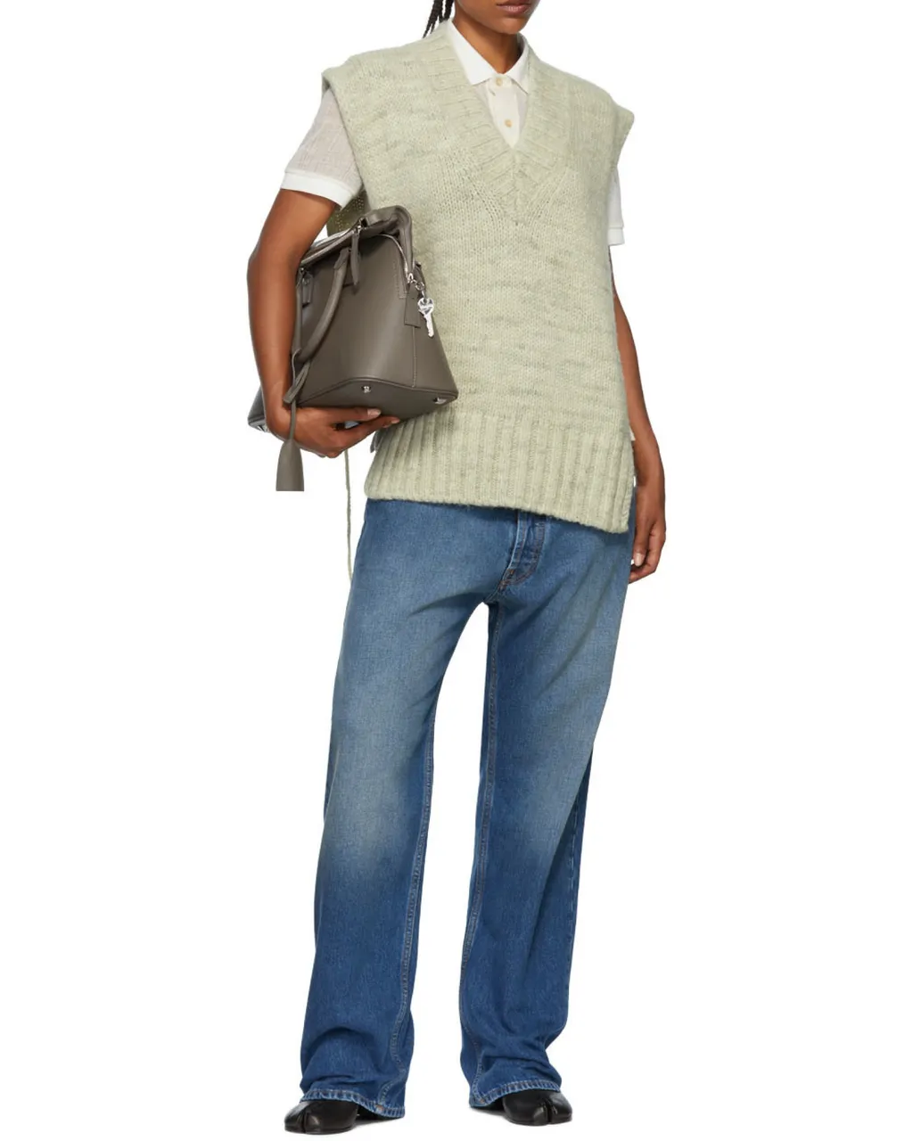 V-Neck Knitted Tank Top