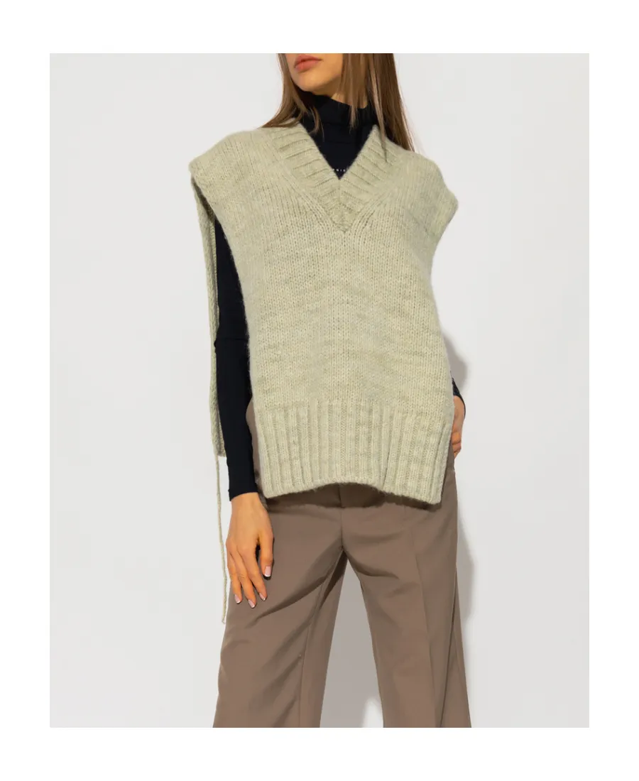 V-Neck Knitted Tank Top