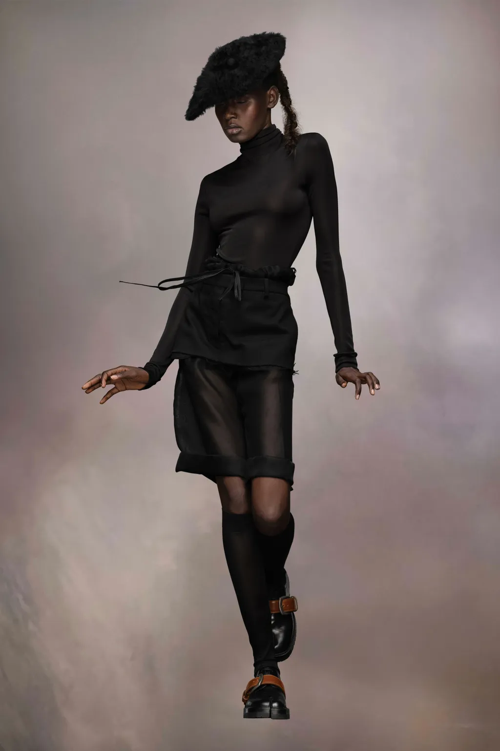 Roll Neck Long Sleeved Jumpsuit