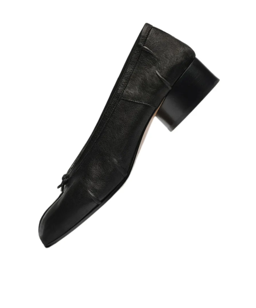Block Heeled Ballet Shoes