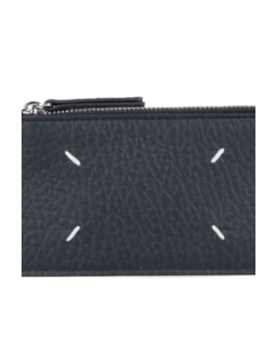 Four-Stitch Top Zipped Cardholder