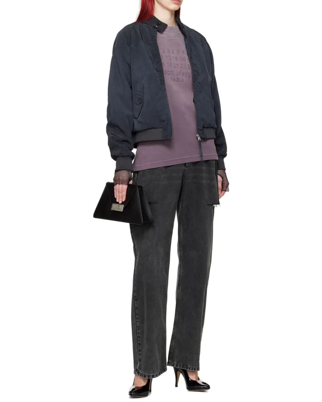 High-Waist Tapered Leg Jeans