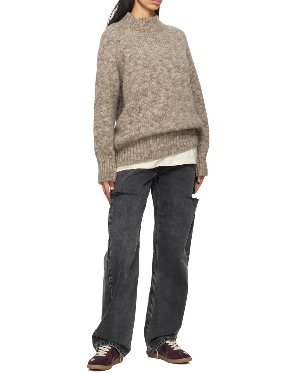 High-Waist Tapered Leg Jeans