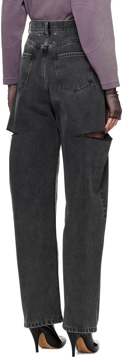 High-Waist Tapered Leg Jeans
