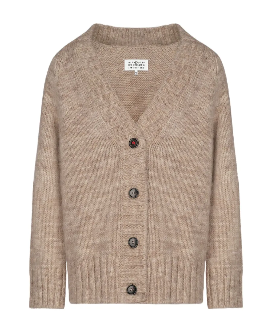 V-Neck Buttoned Cardigan