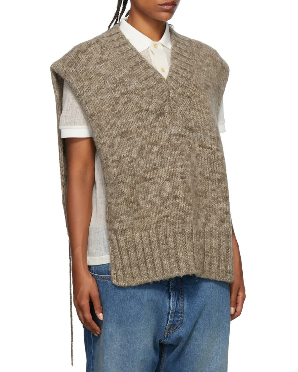 V-Neck Knitted Tank Top