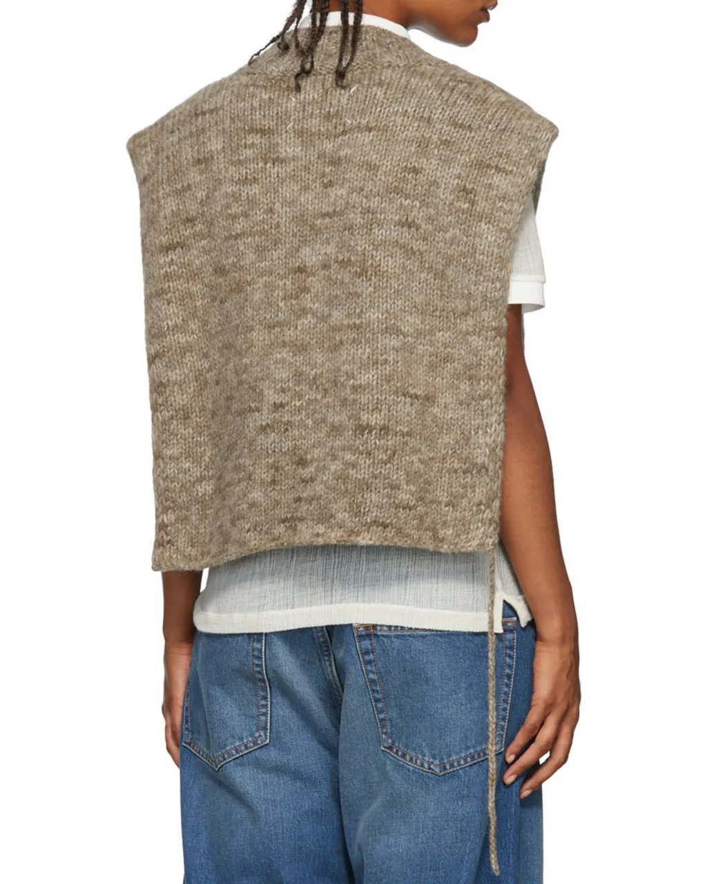 V-Neck Knitted Tank Top