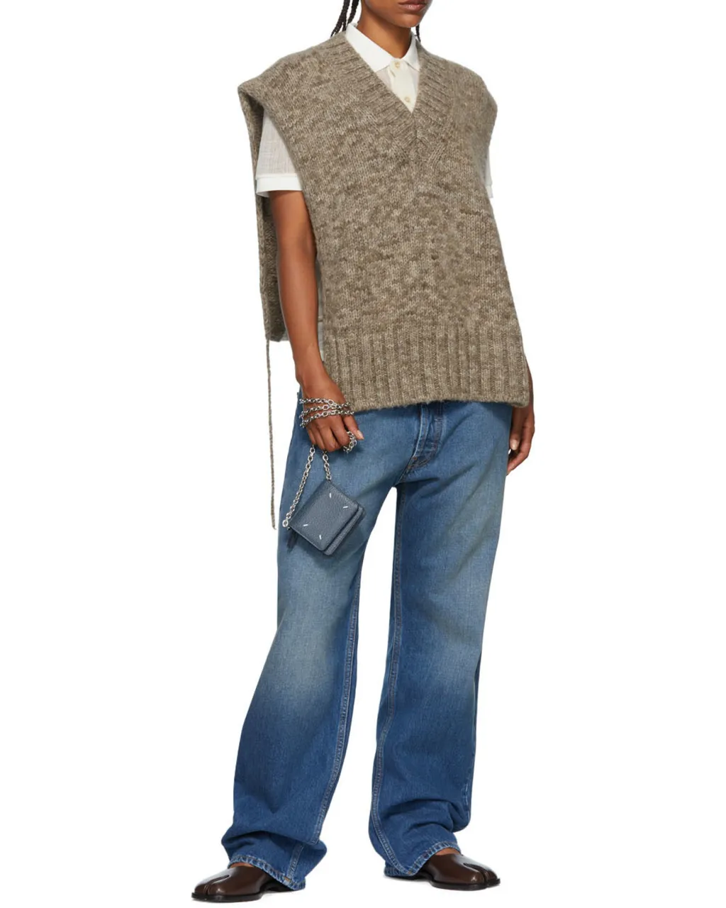 V-Neck Knitted Tank Top