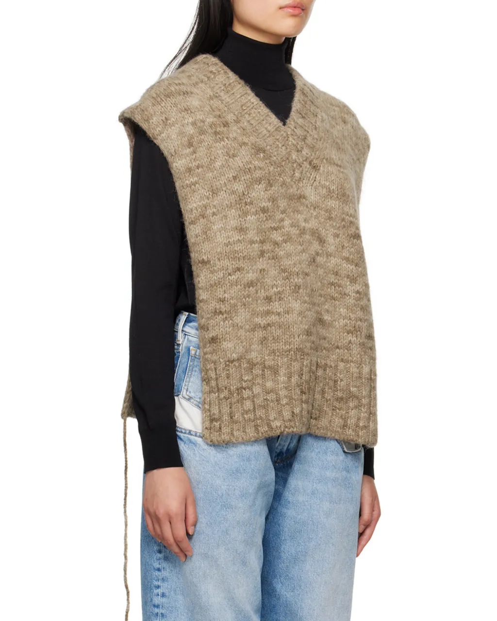 V-Neck Knitted Tank Top