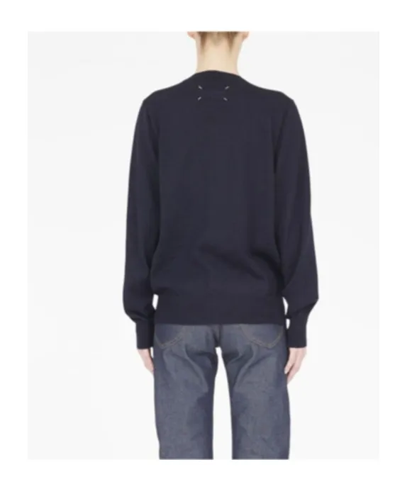 Logo Motif Embroidered Buttoned Cardigan