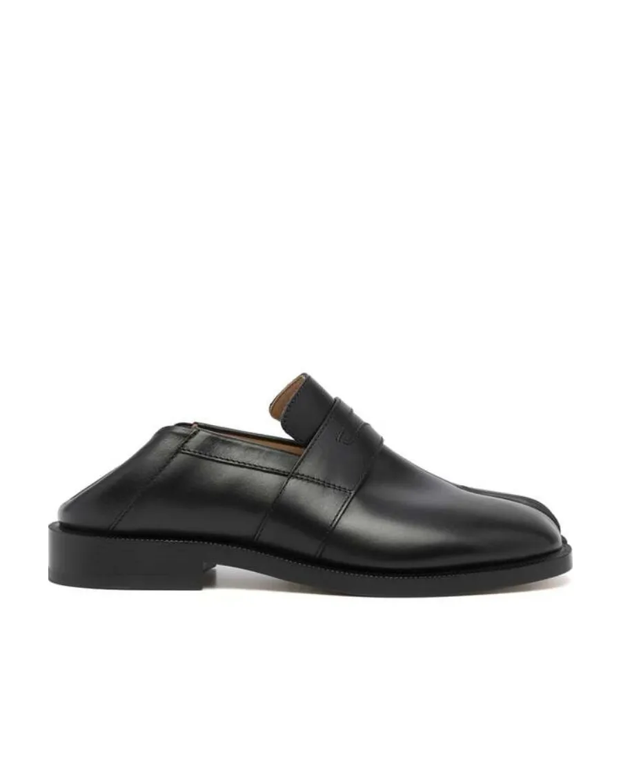 Split-Toe Slip On Loafers