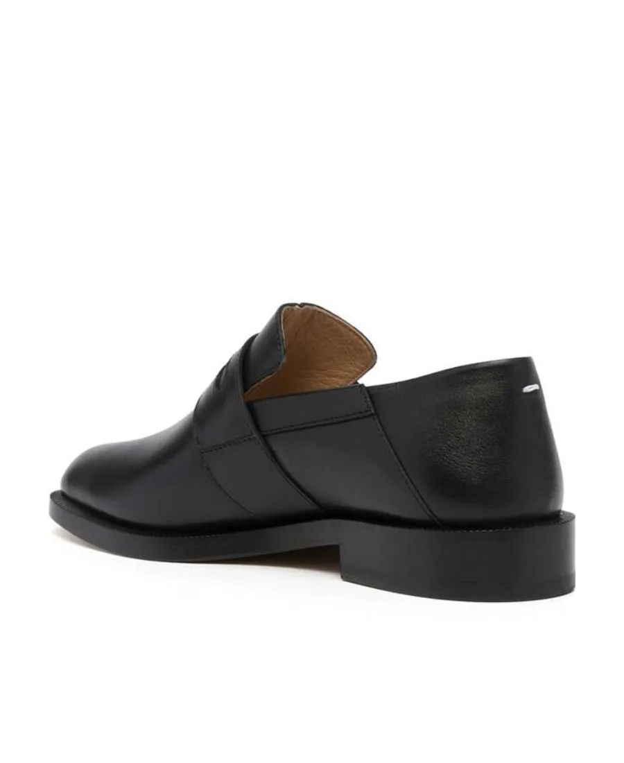 Split-Toe Slip On Loafers