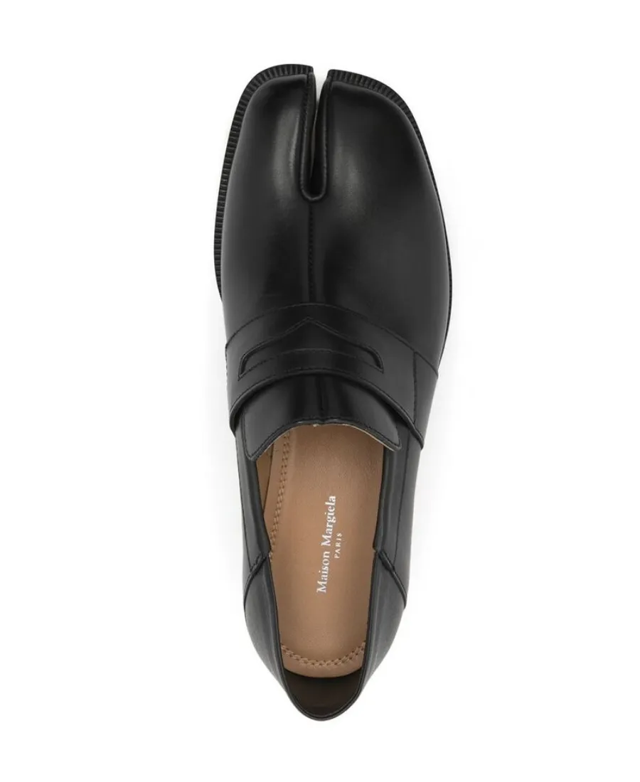 Split-Toe Slip On Loafers