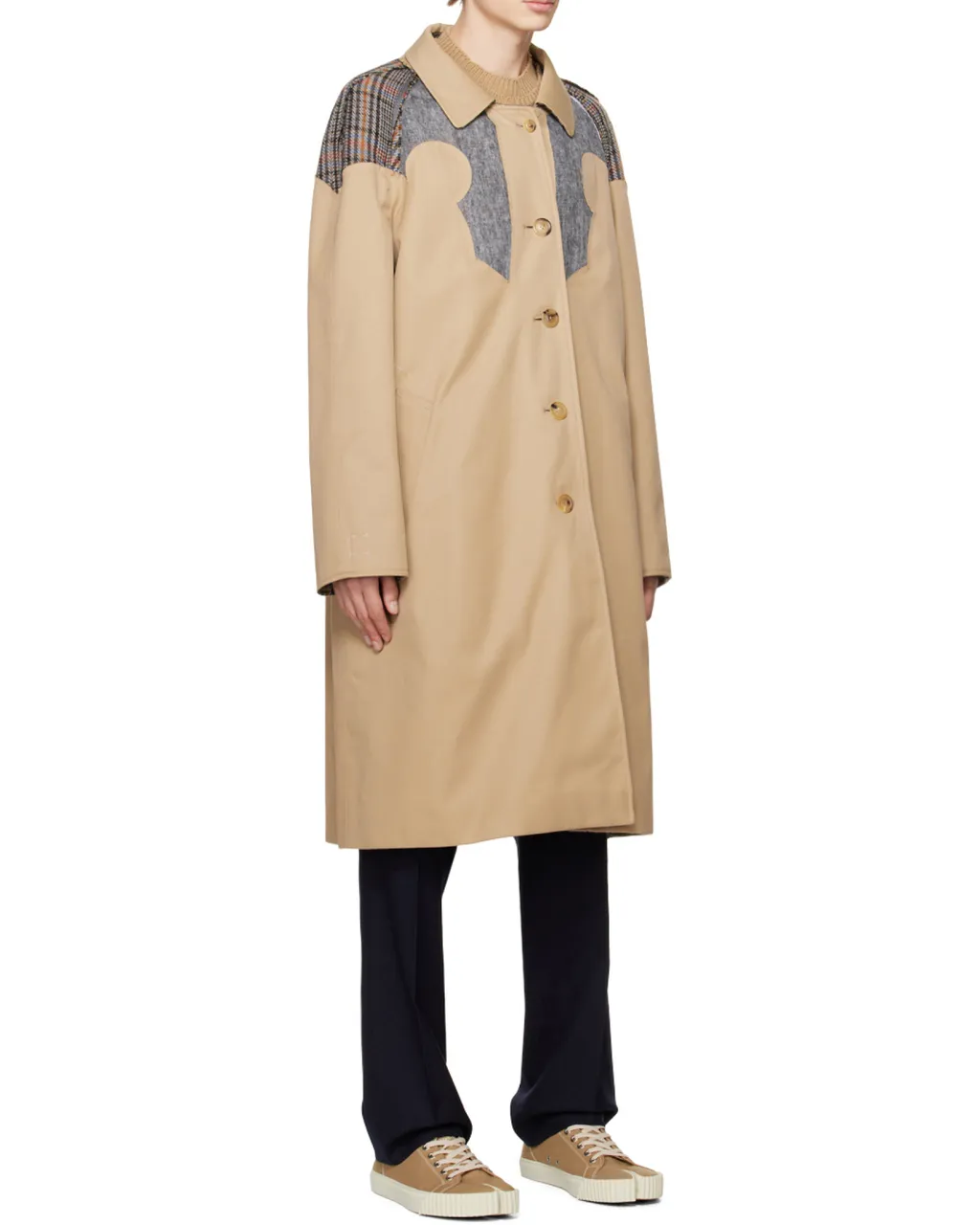 Single Breasted Reversible Trench Coat