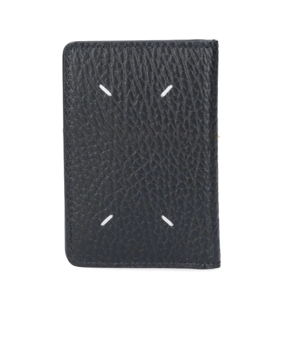 Four-Stitch Logo Foldover Wallet