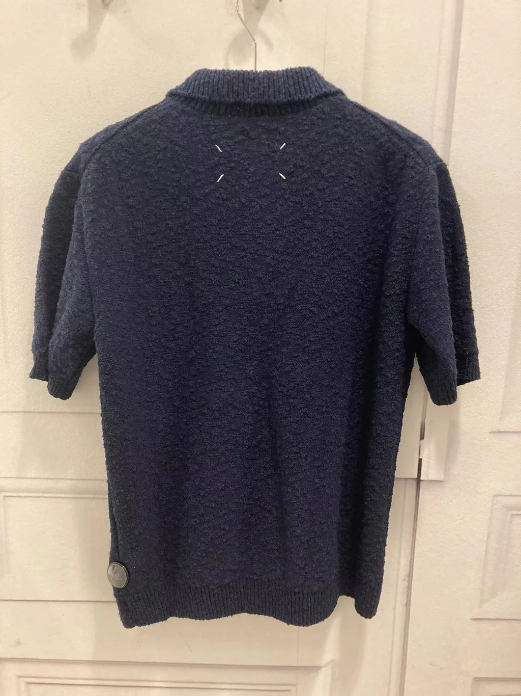 Nostalgic Boucle Knit Polo Shirt