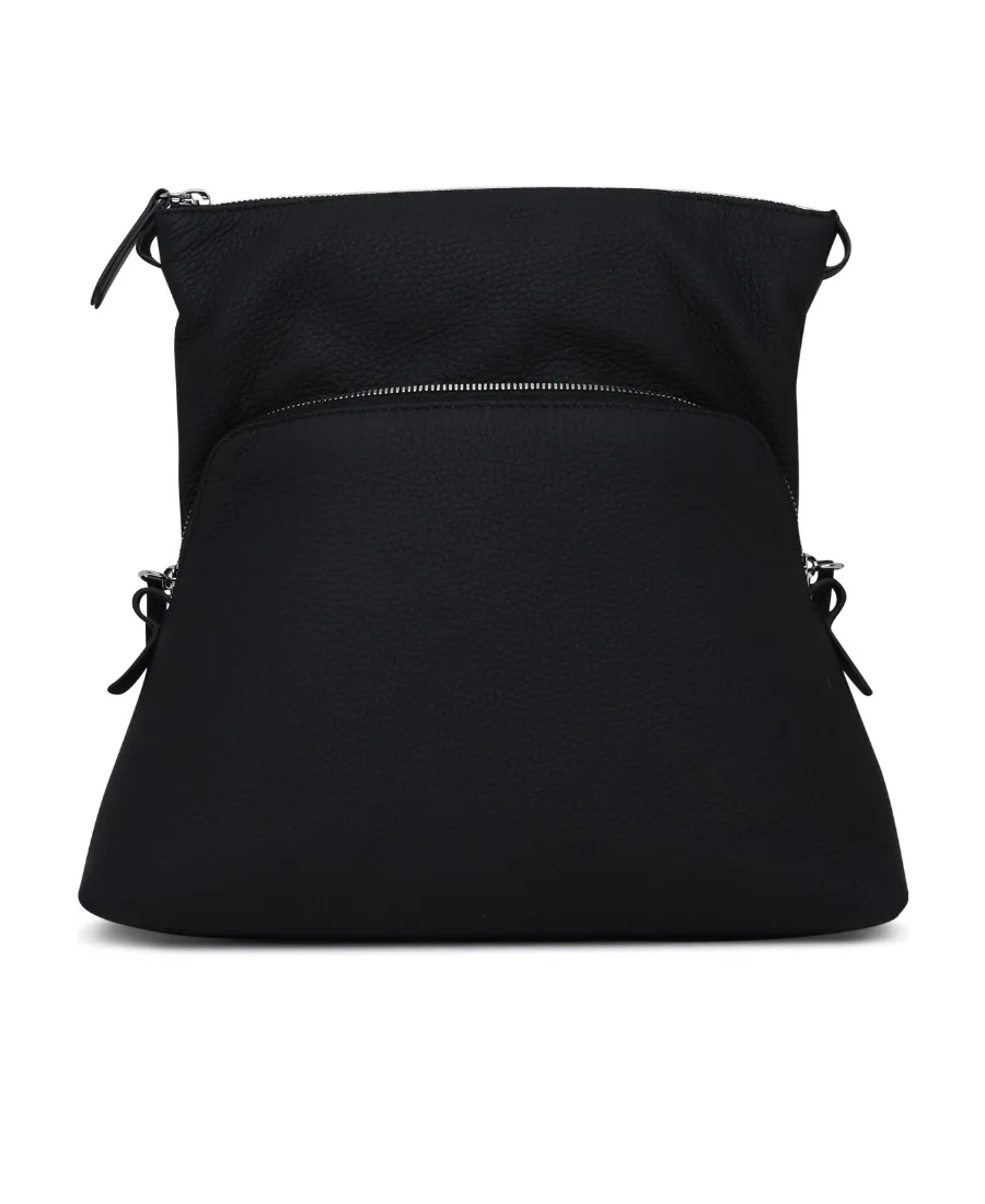 Logo Patch Zip-Up Shoulder Bag